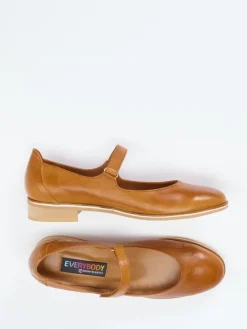 – Mary Janes aus Kalbleder cognacfarben*Everybody New