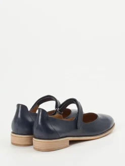 Damen Everybody – Spangenpumps aus Kalbleder Marine