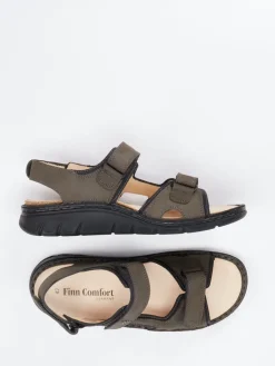 – Herrensandale aus Nubukleder oliv*Finn Comfort New