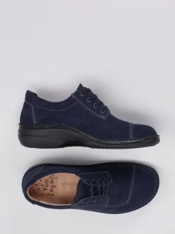 Damen Finn Comfort – Komfort-Halbschuh aus Veloursleder