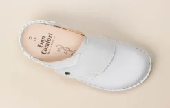 Damen Finn Comfort – Komfort-Pantoletten aus Kalbleder