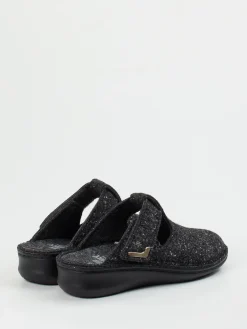 Damen Finn Comfort – Komfort-Pantoletten aus Filz anthrazit