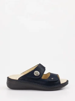 – Komfort-Pantolette aus Leder Dunkel*Finn Comfort New