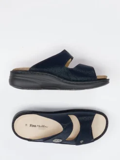 – Komfort-Pantolette aus Leder Dunkel*Finn Comfort New