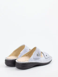 Damen Finn Comfort – Komfort-Pantolette aus geprägtem Leder