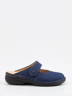 – Komfort-Pantolette aus Nubukleder Marine*Finn Comfort Discount