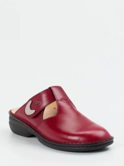 – Komfort-Pantolette aus Kalbleder Bordeaux*Finn Comfort Online