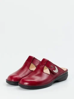 – Komfort-Pantolette aus Kalbleder Bordeaux*Finn Comfort Online
