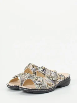 – Komfort-Pantolette aus geprägtem Leder color*Finn Comfort Clearance