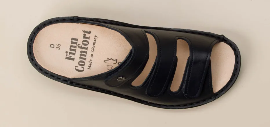 – Komfort-Pantolette aus Kalbleder dunkel*Finn Comfort Outlet