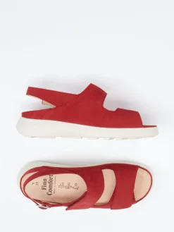 Damen Finn Comfort – Komfortsandale aus Nubukleder Dunkel