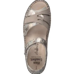 – Komfortsandalen aus geprägtem Leder*Finn Comfort Clearance