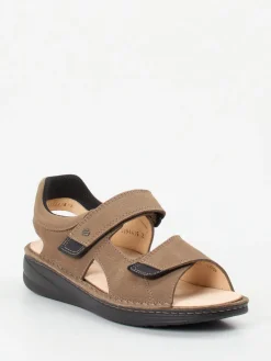 Herren Finn Comfort – Komfortsandalen aus Nubukleder Taupe
