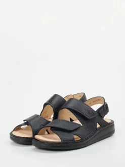 Herren Finn Comfort – Komfortsandalen aus Fettleder Dunkel