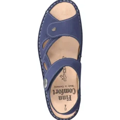 – Komfortsandale aus Nubukleder Marine*Finn Comfort Online