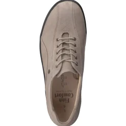 – Komfort-Schnürschuhe aus Nubukleder Beigegrau*Finn Comfort Discount