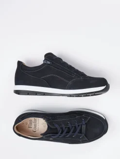 – Komfort-Sneaker aus Nubukleder Dunkel*Finn Comfort Clearance