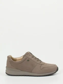Damen Finn Comfort – Komfort-Sneaker aus Nubukleder Taupe
