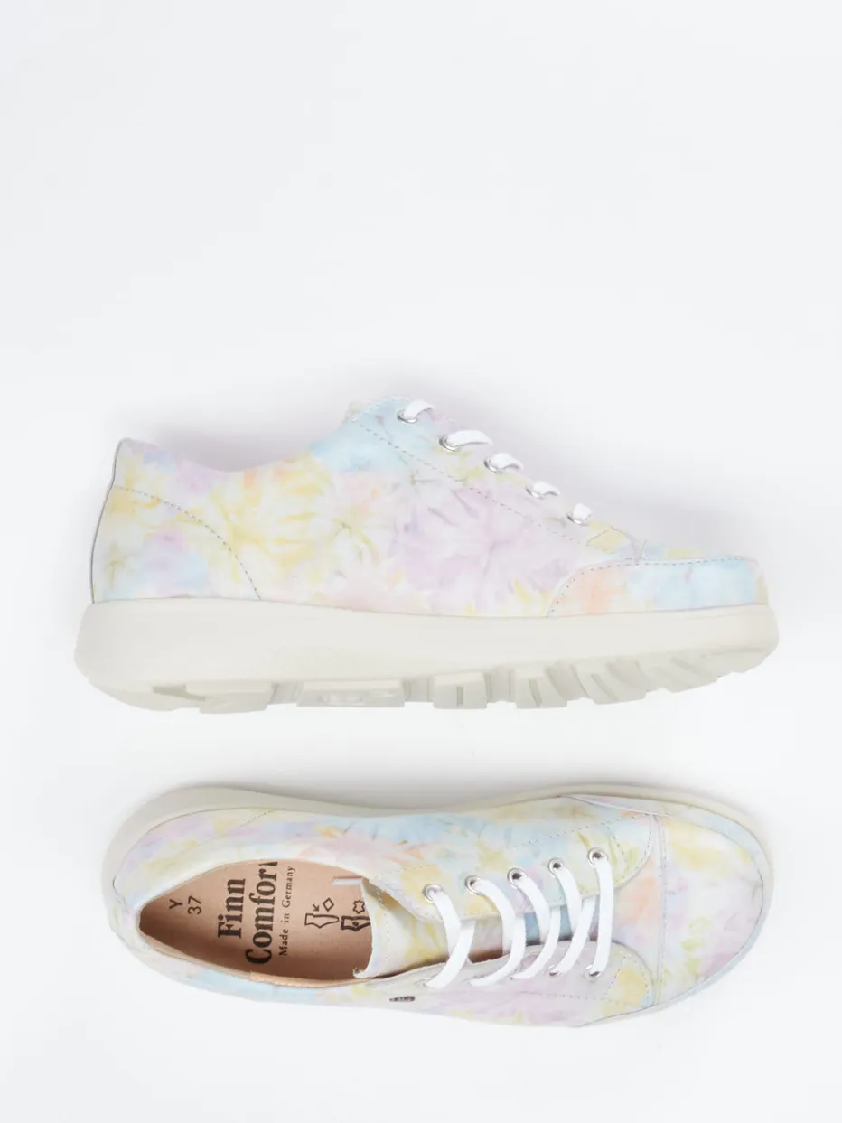 – Komfort-Sneaker aus Kalbleder Pastellprint*Finn Comfort Best