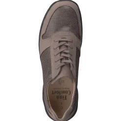 Damen Finn Comfort – Komfort-Sneaker aus Nubukleder taupe