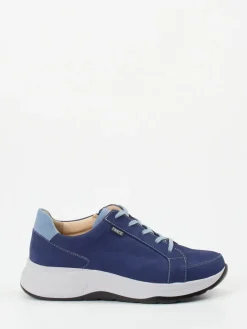 Damen Finn Comfort – Komfort-Sneaker aus Nubukleder Marine
