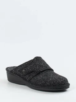 Damen Finn Comfort – Pantoffeln aus Wollfilz in Anthrazit