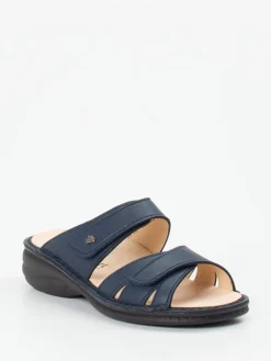 Damen Finn Comfort – Pantolette aus Kalbleder Dunkel