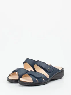 Damen Finn Comfort – Pantolette aus Kalbleder Dunkel