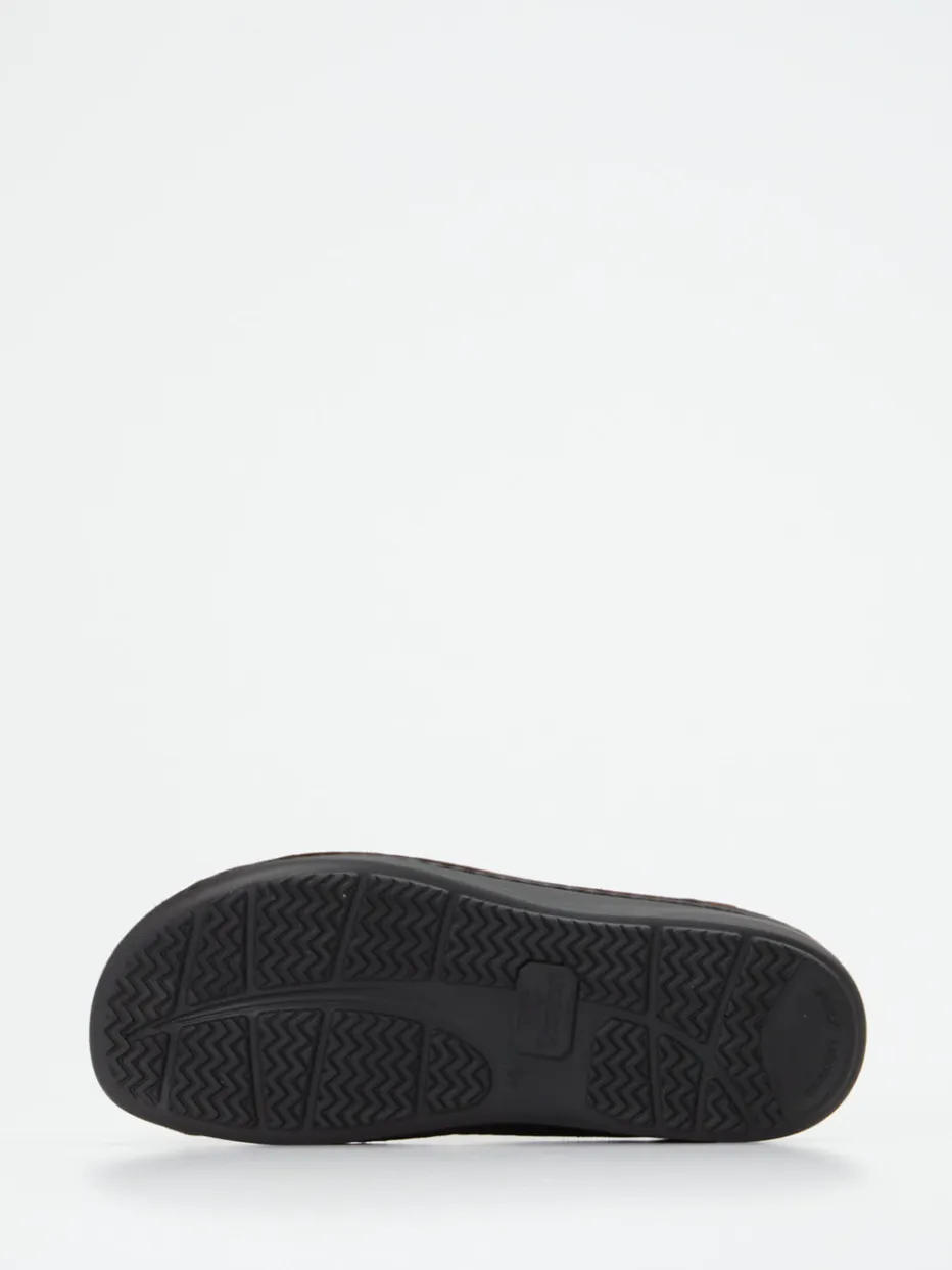 Herren Finn Comfort – Pantolette aus Fettleder dunkel