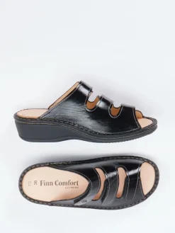 Damen Finn Comfort – Pantolette aus Lackleder