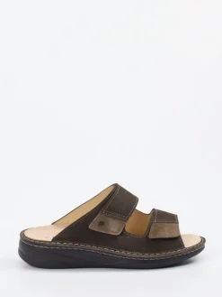 – Pantolette aus Nubukleder Dunkel*Finn Comfort Sale