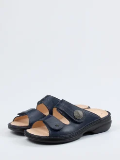 Damen Finn Comfort – Pantolette aus Kalbleder Dunkel