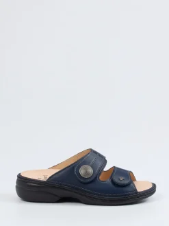 Damen Finn Comfort – Pantolette aus Kalbleder Dunkel