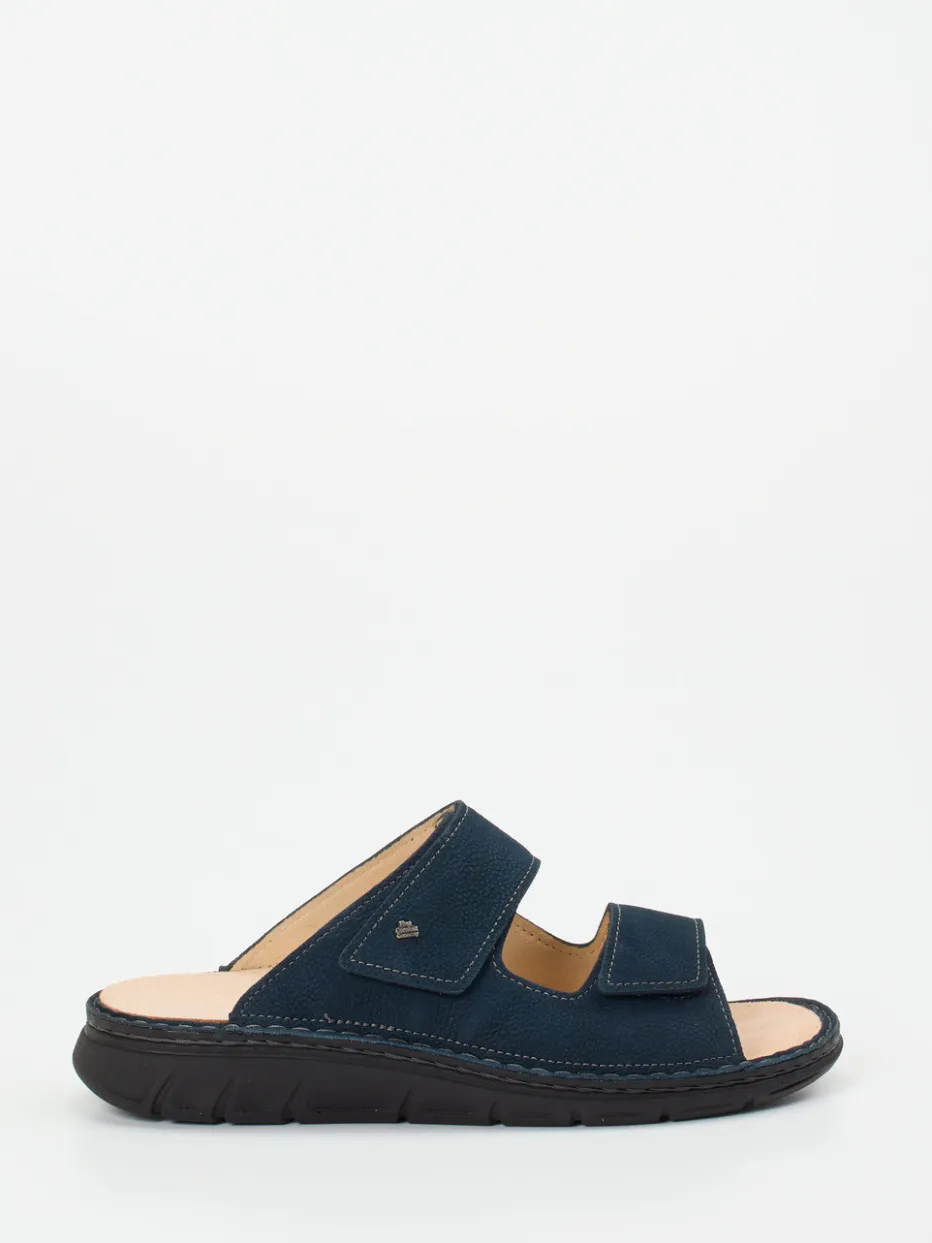 Herren Finn Comfort – Pantolette aus Nubukleder dunkel