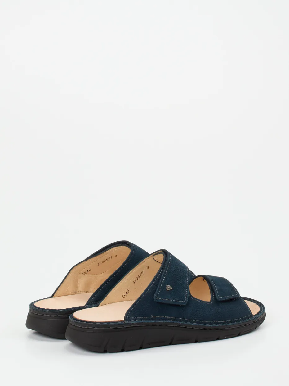 Herren Finn Comfort – Pantolette aus Nubukleder dunkel