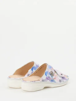 Damen Finn Comfort – Pantolette aus Kalbleder in Pastelloptik