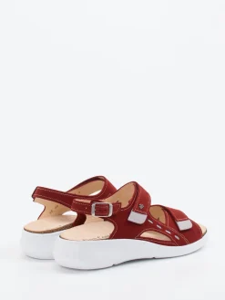 Damen Finn Comfort – Sandalen aus Nubukleder dunkel