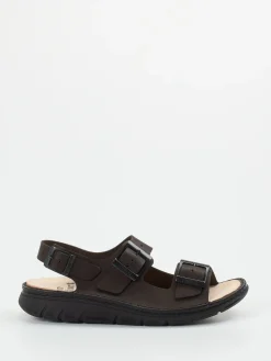 Herren Finn Comfort – Sandalen aus Kalbleder Dunkel