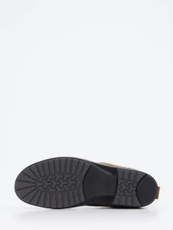 Damen Finn Comfort – Schnürboots aus Veloursleder taupe