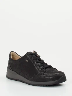 Damen Finn Comfort – Schnürschuh aus Metallicleder