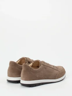 Herren Finn Comfort – Schnürschuh aus Veloursleder taupe
