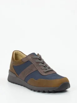 Herren Finn Comfort – Schnürschuh aus Nubukleder Dunkel