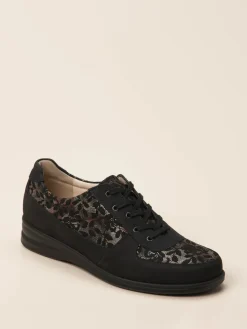 Damen Finn Comfort – Schnürschuhe aus Veloursleder