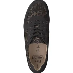 Damen Finn Comfort – Schnürschuhe aus Veloursleder