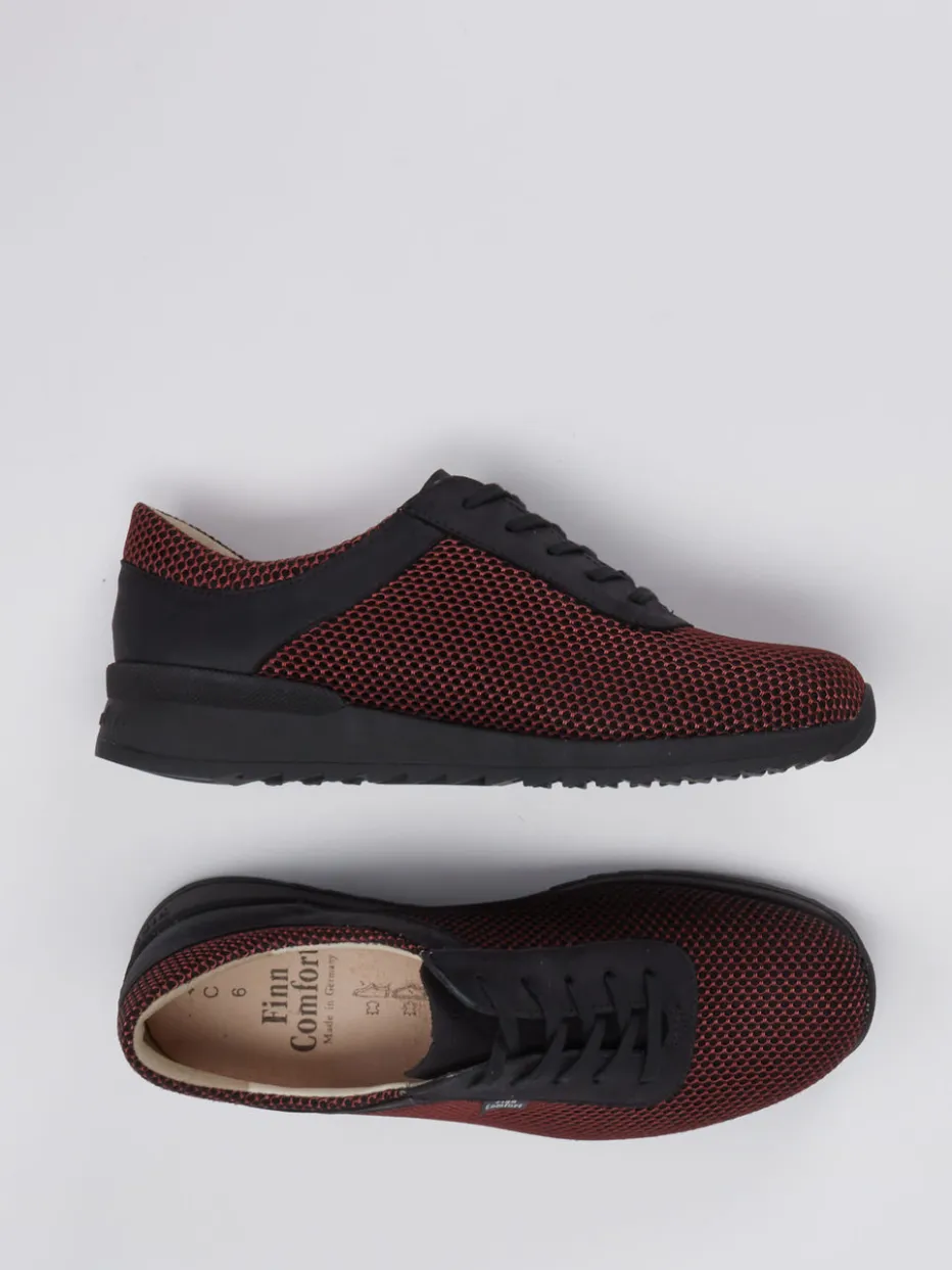 Damen Finn Comfort – Schnürschuhe aus Mesh und Nubukleder