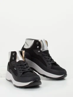 Damen Finn Comfort – Schnürstiefelette aus Nubukleder