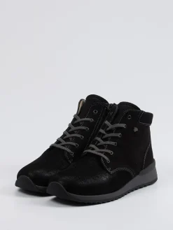 Damen Finn Comfort – Schnürstiefelette aus Nubukleder