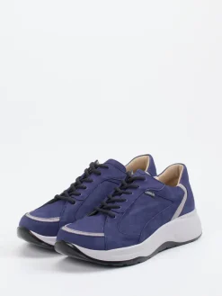 Damen Finn Comfort – Sneaker aus Nubukleder tinten