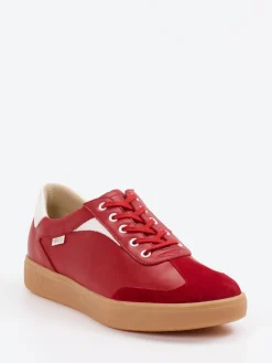 – Sneaker aus Kalbleder in Signal*Finn Comfort Sale