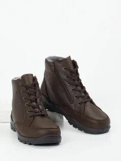 Herren Finn Comfort – Winterboots aus Fettleder dunkel